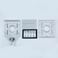 Load image into Gallery viewer, Aluminum small mount kit with two rectangular plates and a quick-release clamp with hardware set.