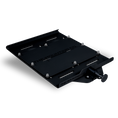 Load image into Gallery viewer, Black metal XL mount with multiple bolt holes and adjustable clamping knob.
