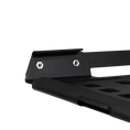 Load image into Gallery viewer, Black metal CR45 Pelican Crate 45 mount bracket with hex bolts on matte surface.

