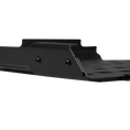 Load image into Gallery viewer, Black metal mounting bracket for Pelican Crate 45 with angled sides and screw holes.
