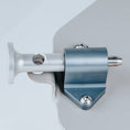 Load image into Gallery viewer, Large aluminum mount with quick-release pin and black base plate secured by screws.
