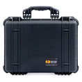 Load image into Gallery viewer, Black hard-shell protective case with sturdy handle and reinforced corners.
