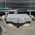 Load image into Gallery viewer, Compact metal Starlink Mini mount with dual antenna connectors and sturdy base plate.
