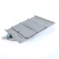 Load image into Gallery viewer, Silver aluminum XL Mount with quick-release latch and multiple mounting slots on white background.

