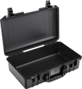 Load image into Gallery viewer, Open black hard-shell Pelican Air 1525 protective case with durable latches and handle.
